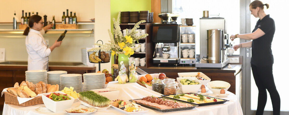 Buffetbereich im Heilmoorbad Schwanberg