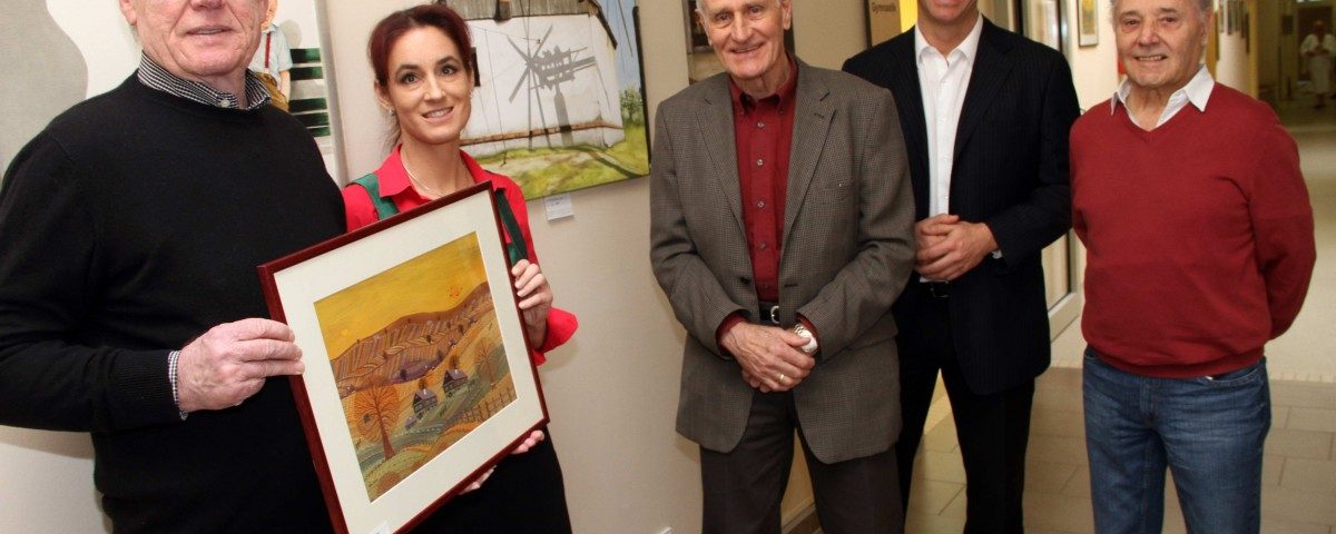 Pressefoto zur Vernissage Dr. Sieders und Peter Stelzl