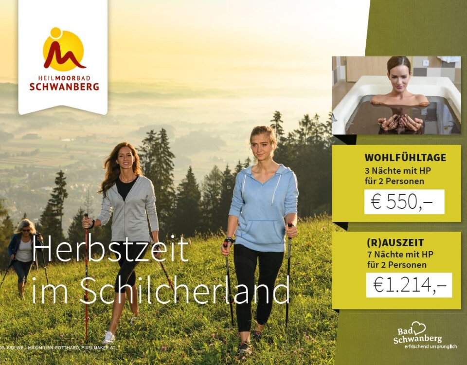 Urlaubsangebot für Erholungssuchende speziell für den Herbst