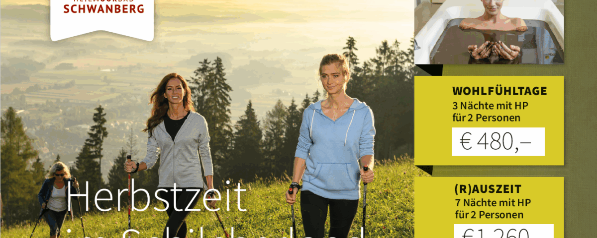 Urlaubsangebot für Erholungssuchende speziell für den Herbst
