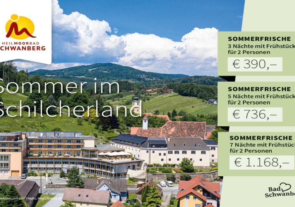 Urlaubsangebot für Erholungssuchende speziell für den Sommer