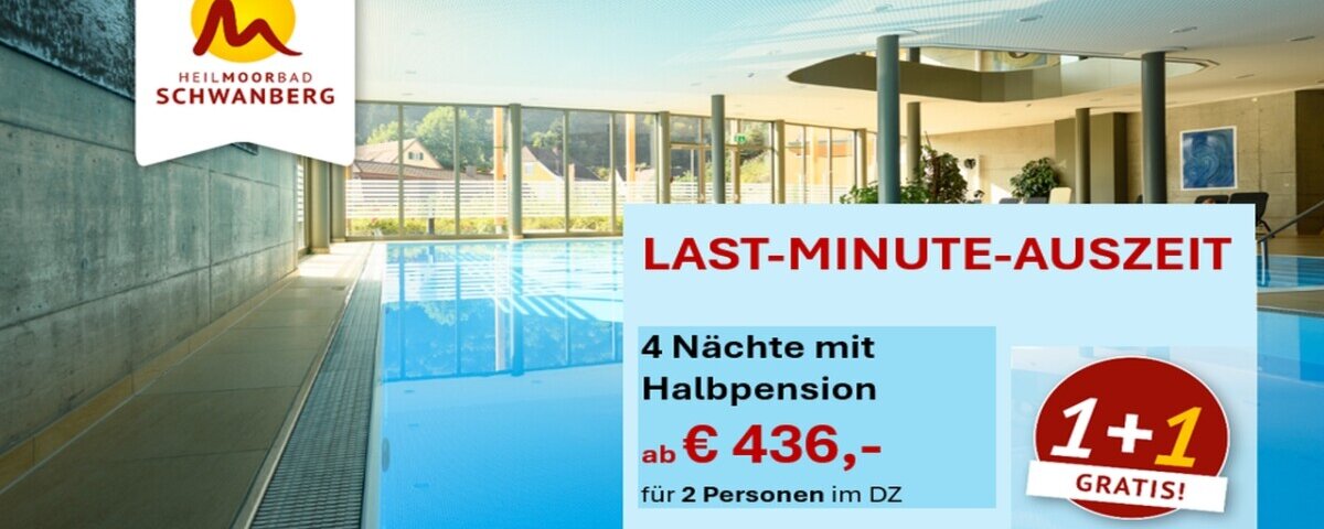 Last-Minute-Auszeit Urlaubsangebot für Erholungssuchende